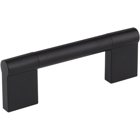 Elements 96 mm Center-to-Center Matte Black Knox Cabinet Bar Pull 645-96MB